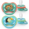Philips Avent Pacifier ultra air SOOTHER AIR Blå och Grön Mönstrad 6-18 mån 2-pack