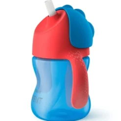 Philips Avent Sugrörsmugg Bendy Blå & Röd 200 ml