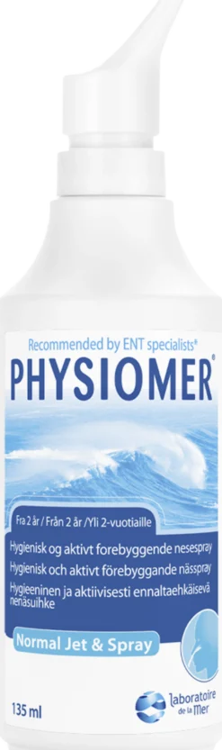 Physiomer Normal Jet & Spray Naturlig Nässkölj Vuxna 135 ml
