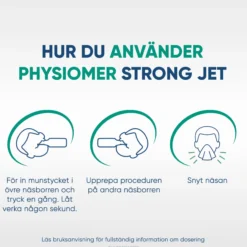 Physiomer Strong Jet Naturlig Nässkölj Näs & Bihålebesvär 210 ml