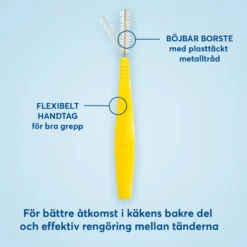 Plackers Dental Brush Mellanrumsborste Gul L (0,7 mm) 24 st
