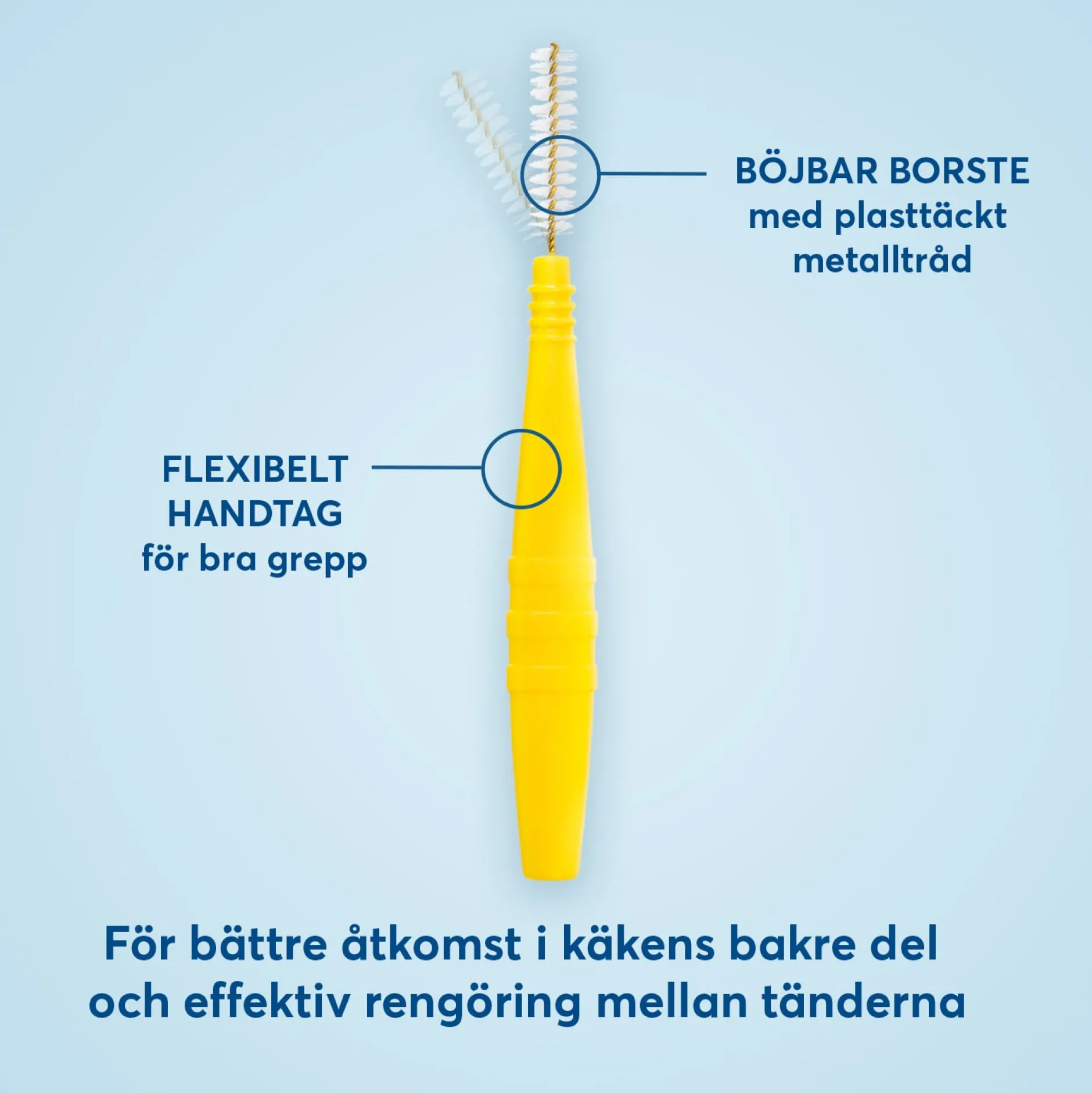 Plackers Dental Brush Mellanrumsborste Gul L (0,7 mm) 24 st