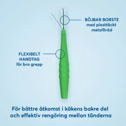 Plackers Dental Brush Mellanrumsborste Grön XL (0,8 mm) 24 st