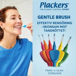 Plackers Gentle Brush Skonsam Mellanrumsborste Rosa XXS (0,4 mm) 6 st