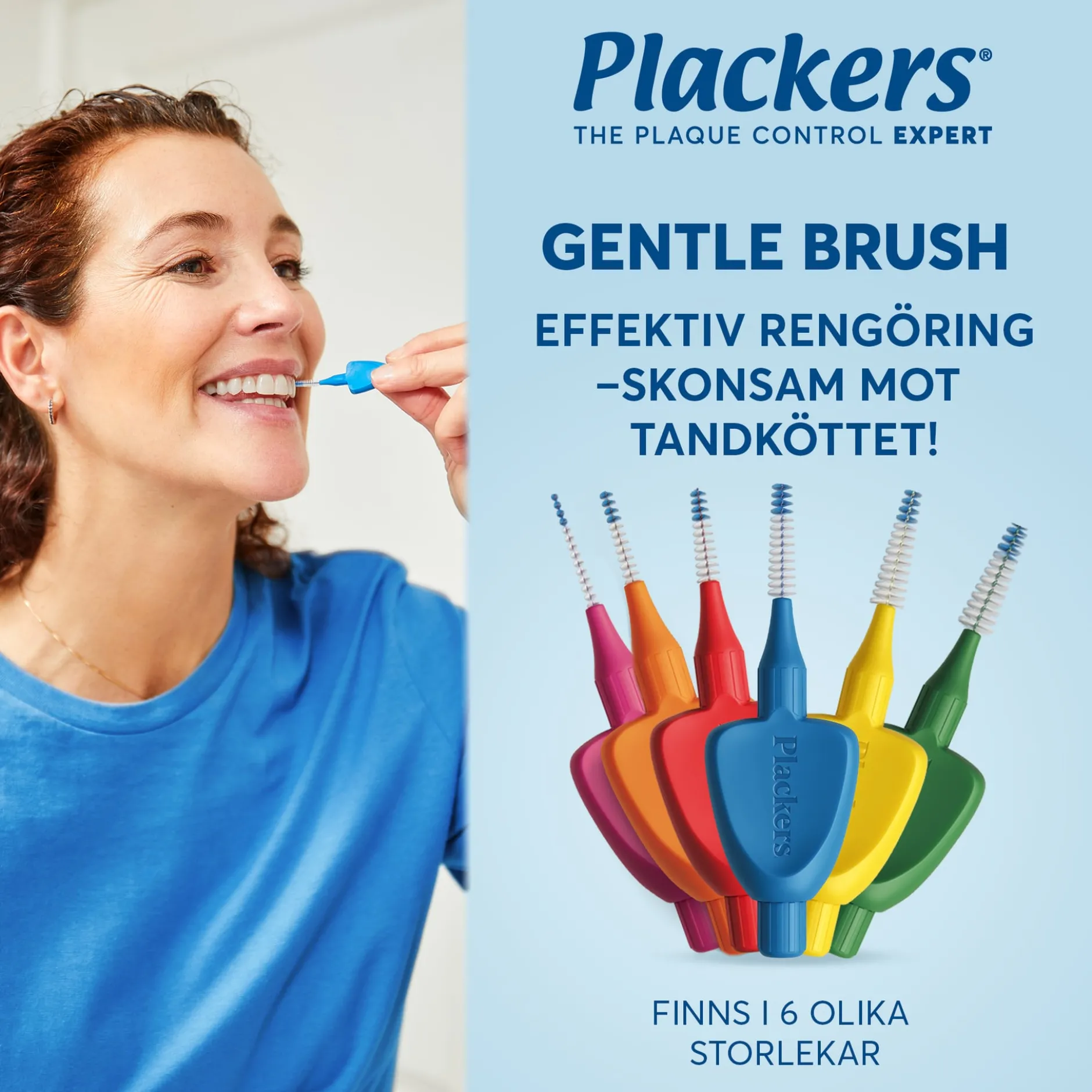 Plackers Gentle Brush Skonsam Mellanrumsborste Rosa XXS (0,4 mm) 6 st