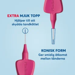 Plackers Gentle Brush Skonsam Mellanrumsborste Rosa XXS (0,4 mm) 6 st