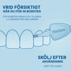 Plackers Gentle Brush Skonsam Mellanrumsborste Gul L (0,7 mm) 6 st