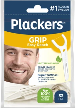 Plackers Grip Easy Reach Tandtrådsbygel 33 st