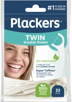 Plackers Twin Double Power Tandtrådsbygel 33 st