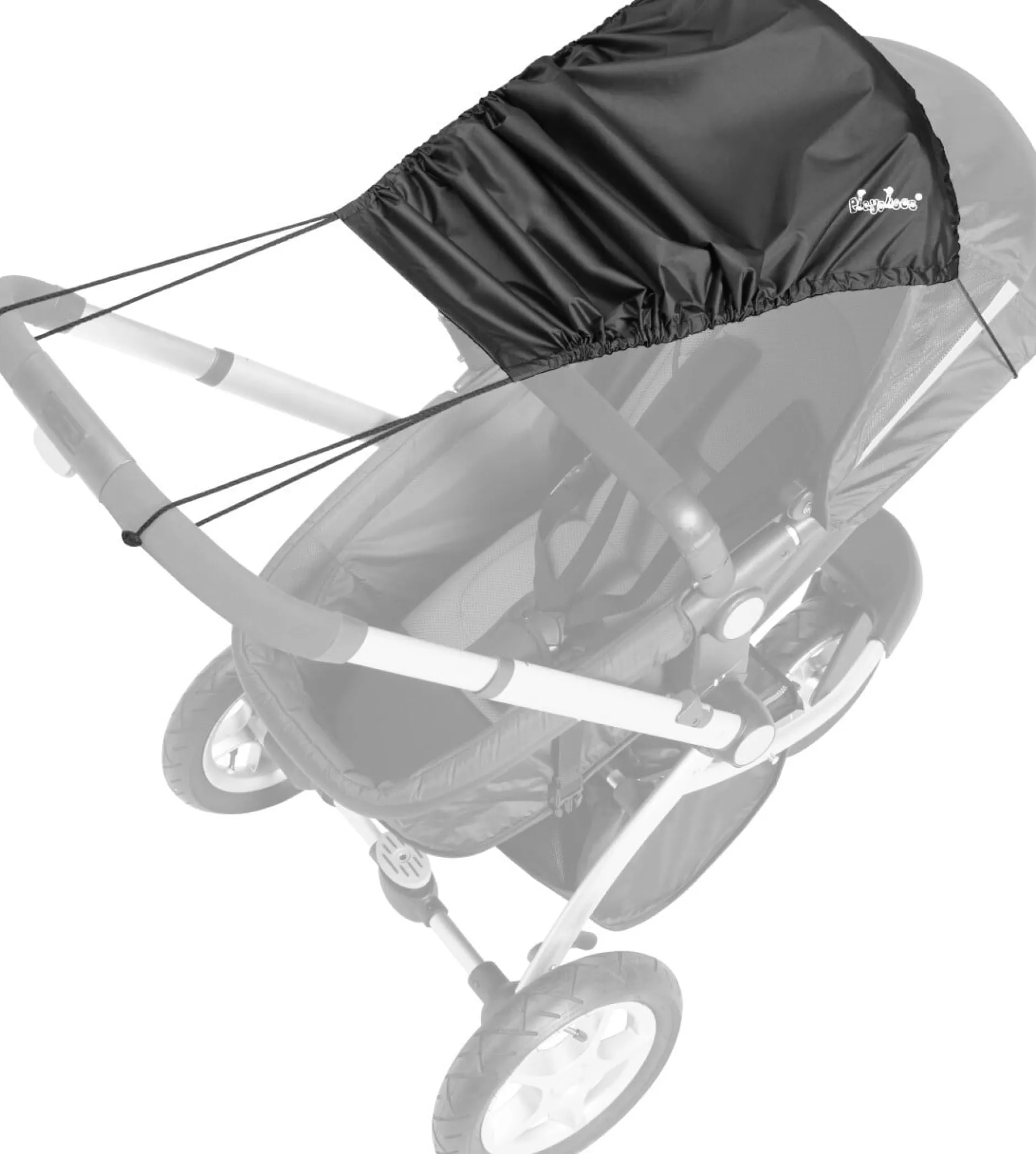 Playshoees UV-Skydd Barnvagn Svart