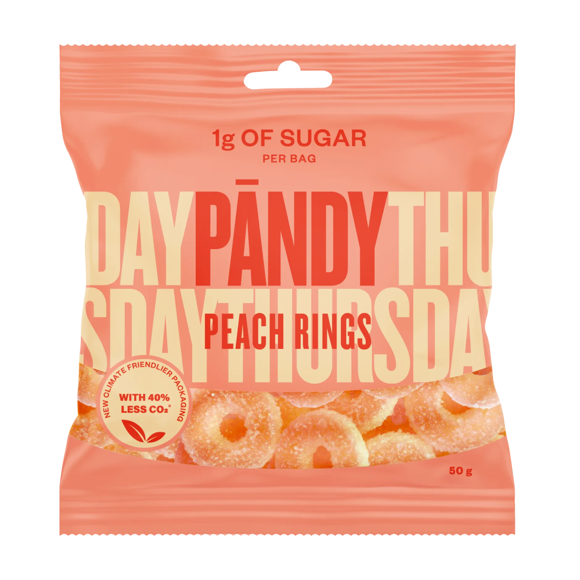 Pändy Candy Peach Rings 50g