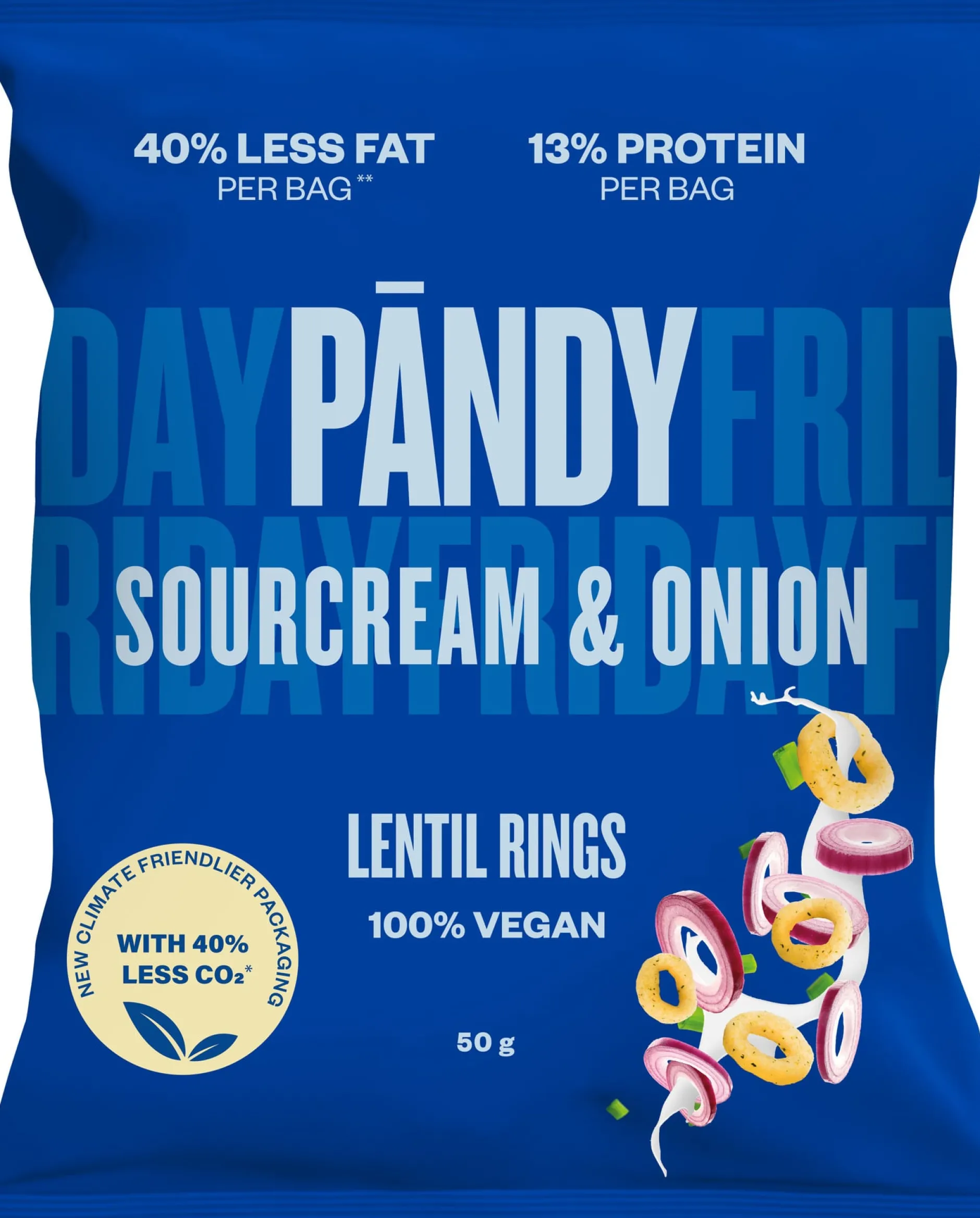 Pändy Lentil Chips Sourcream & Onion 50g