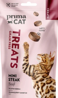 primaCat Grain Free Treats Mini Steak Beef 50 g