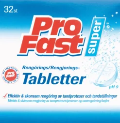 Profast Rengöringstablett till protes 32 st