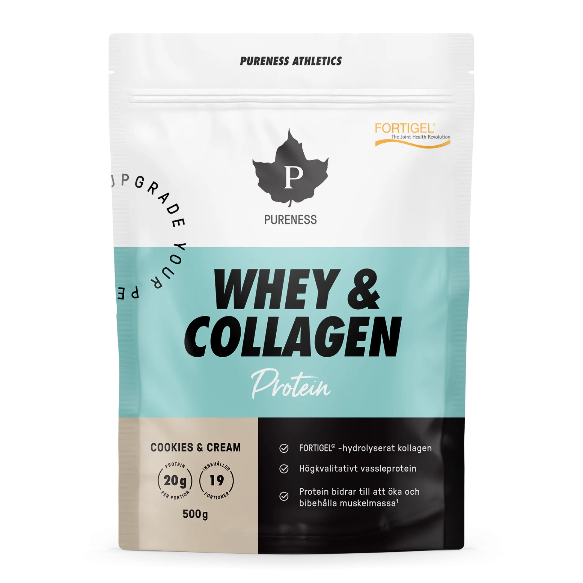 Pureness Athletics Whey & Collagen Cookies & Cream - 500 g