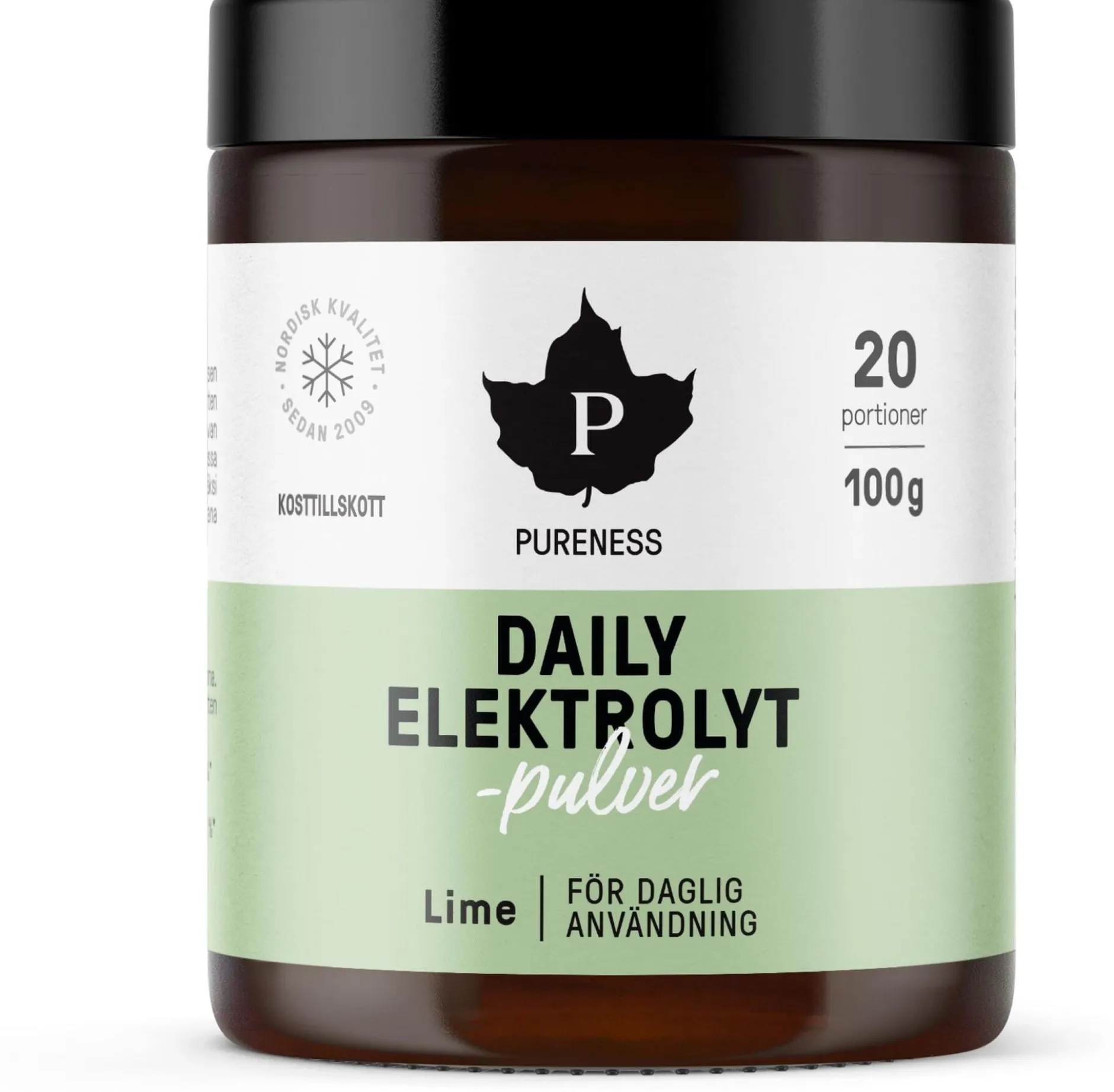 Pureness Daily Elektrolytpulver Lime 100 g