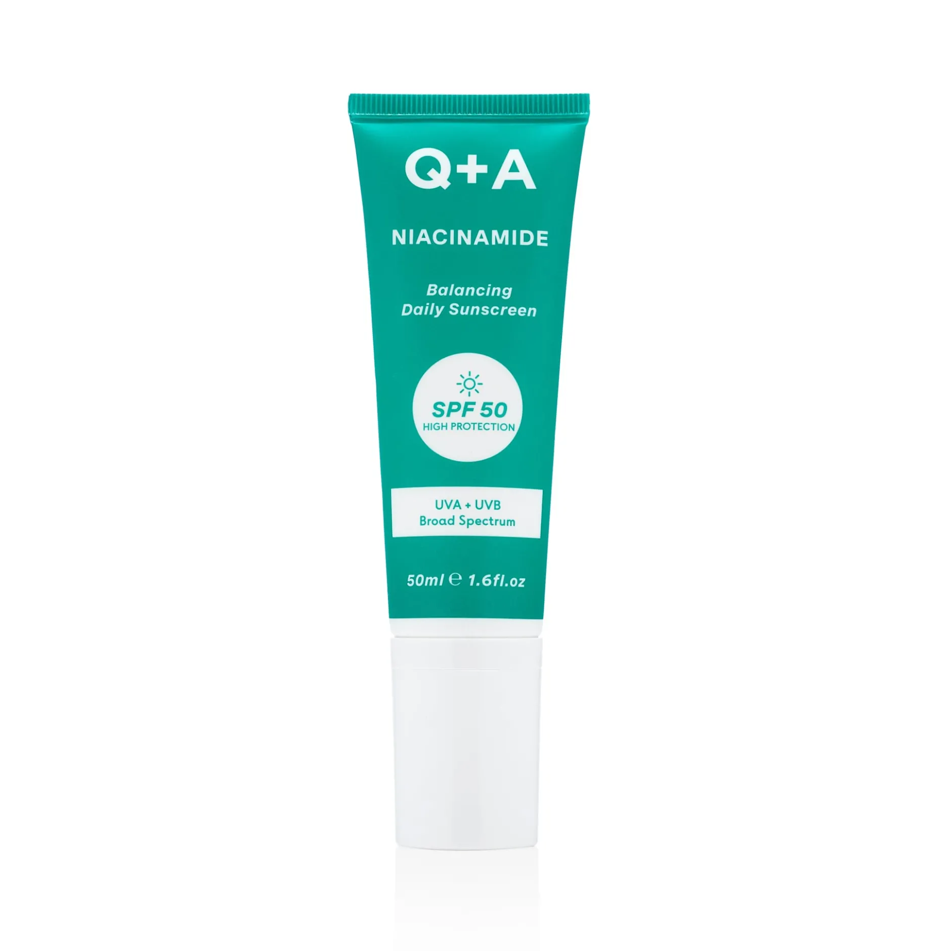 Q+A Niacinamide SPF50 Balancing Face Sunscreen 50 ml