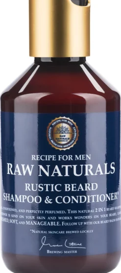 Raw Naturals Rustic Beard Shampoo & Conditioner 250 ml