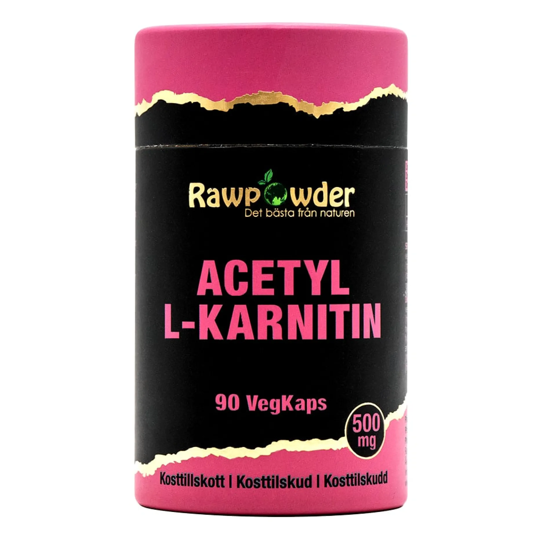 Rawpowder Acetyl L-Karnitin 500 mg 90 kapslar