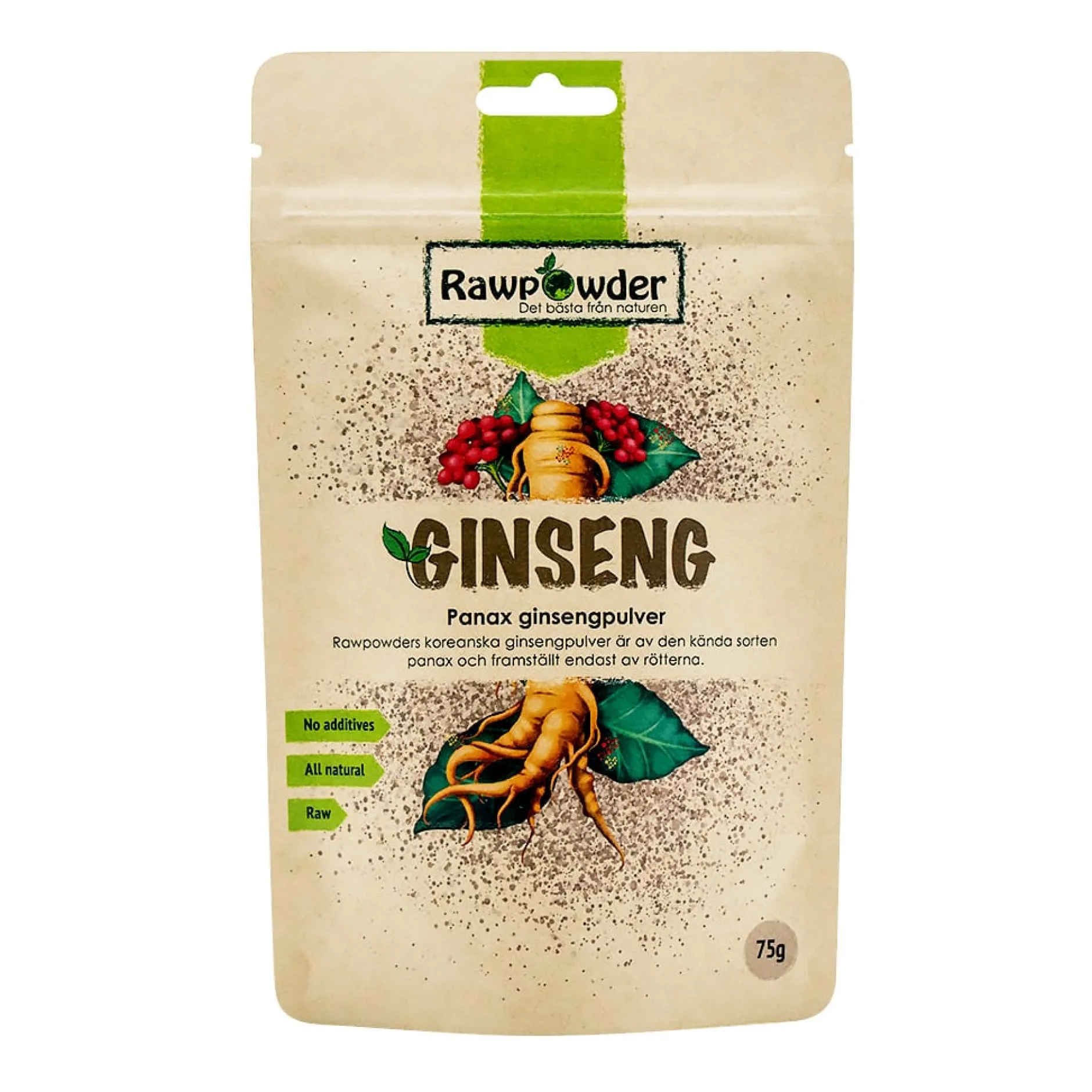 Rawpowder Ginseng Panax 75 g