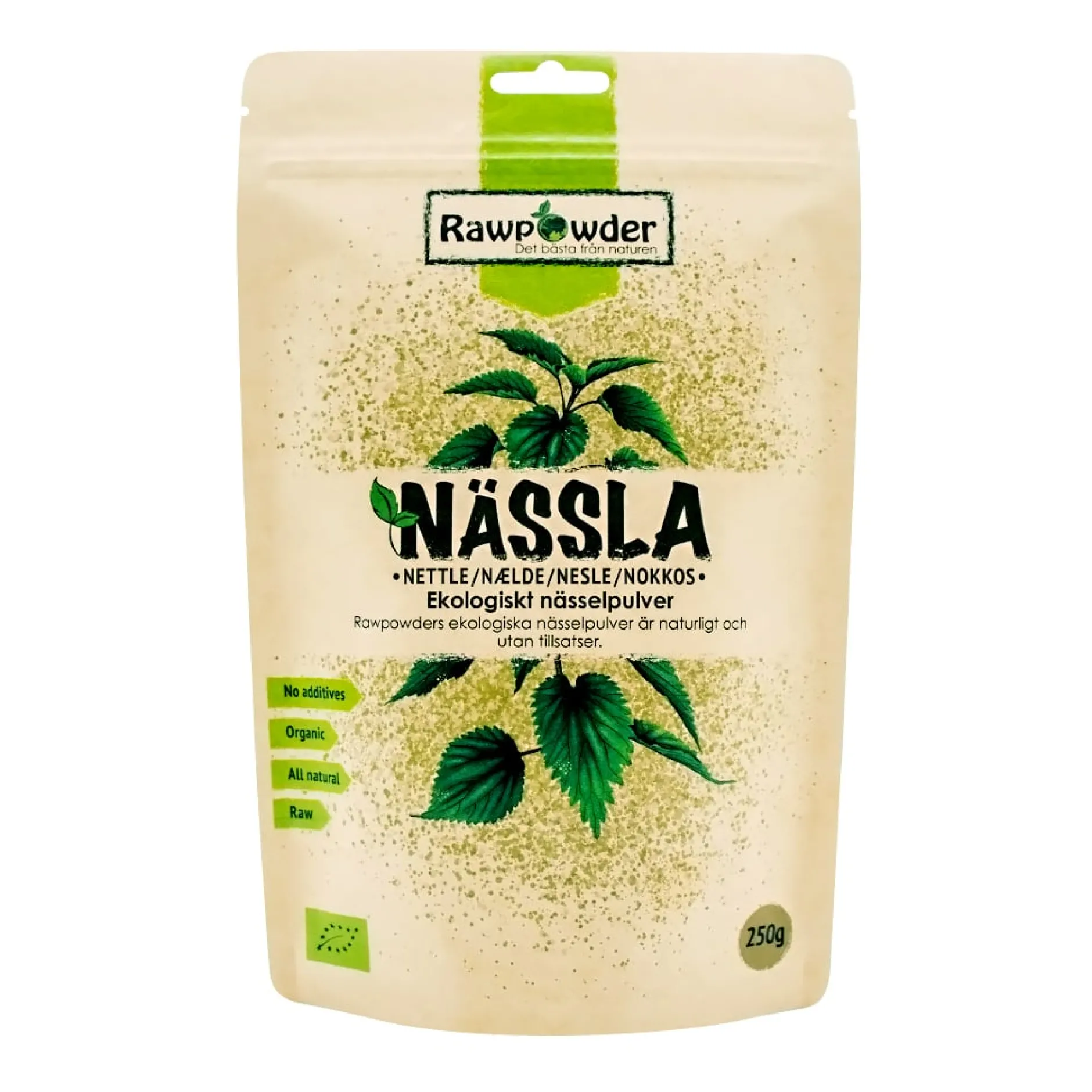 Rawpowder Nässelpulver 250 g EKO
