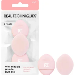 Real Techniques Mini Miracle Powder Puff Trio 3 st