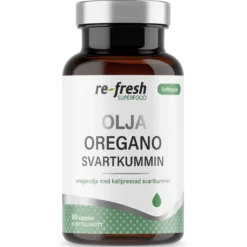 Re-fresh Superfood Oregano och Svartkumminolja 90 kapslar