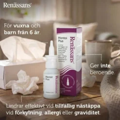 Renässans Nässpray plus mentol 30 ml