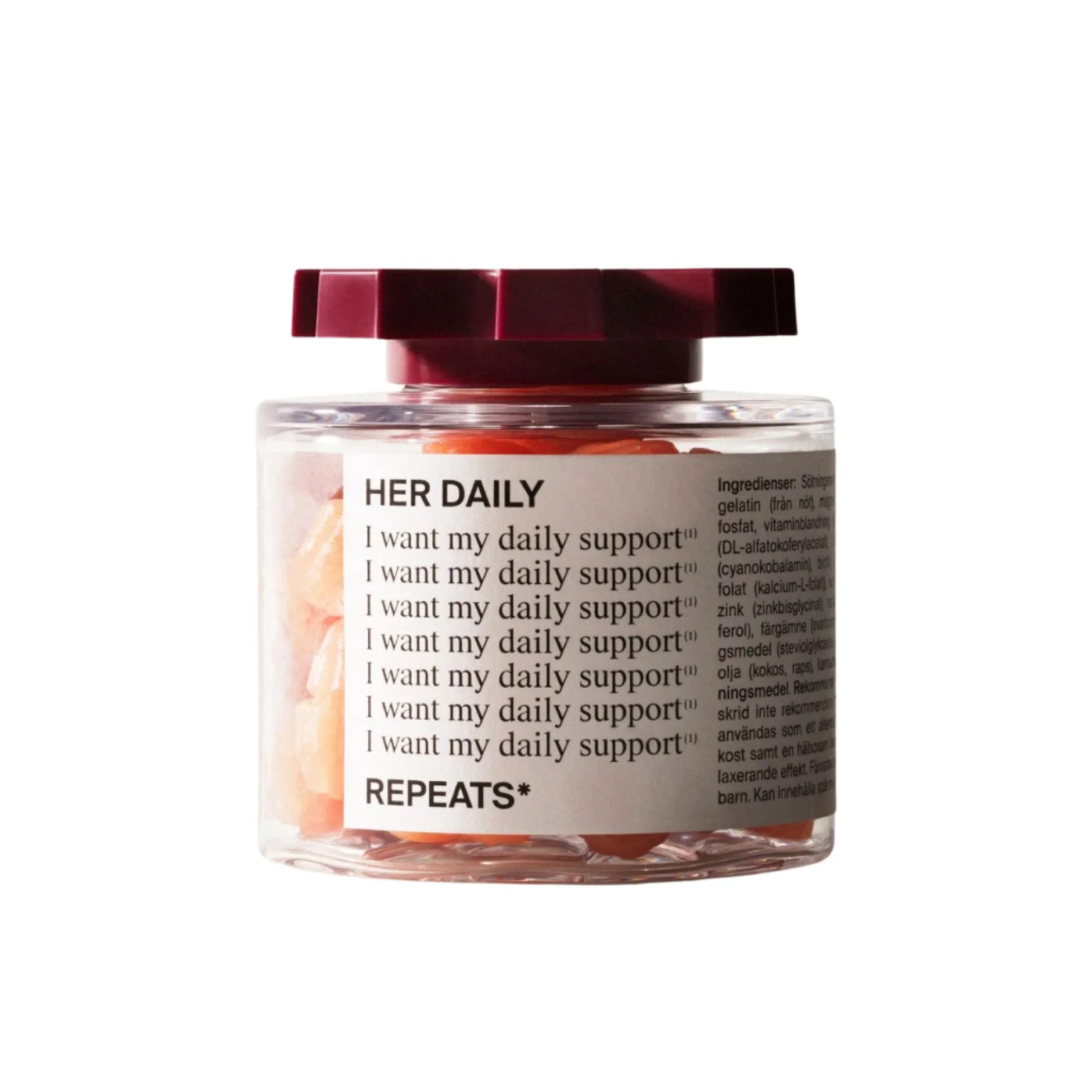 REPEATS HER DAILY