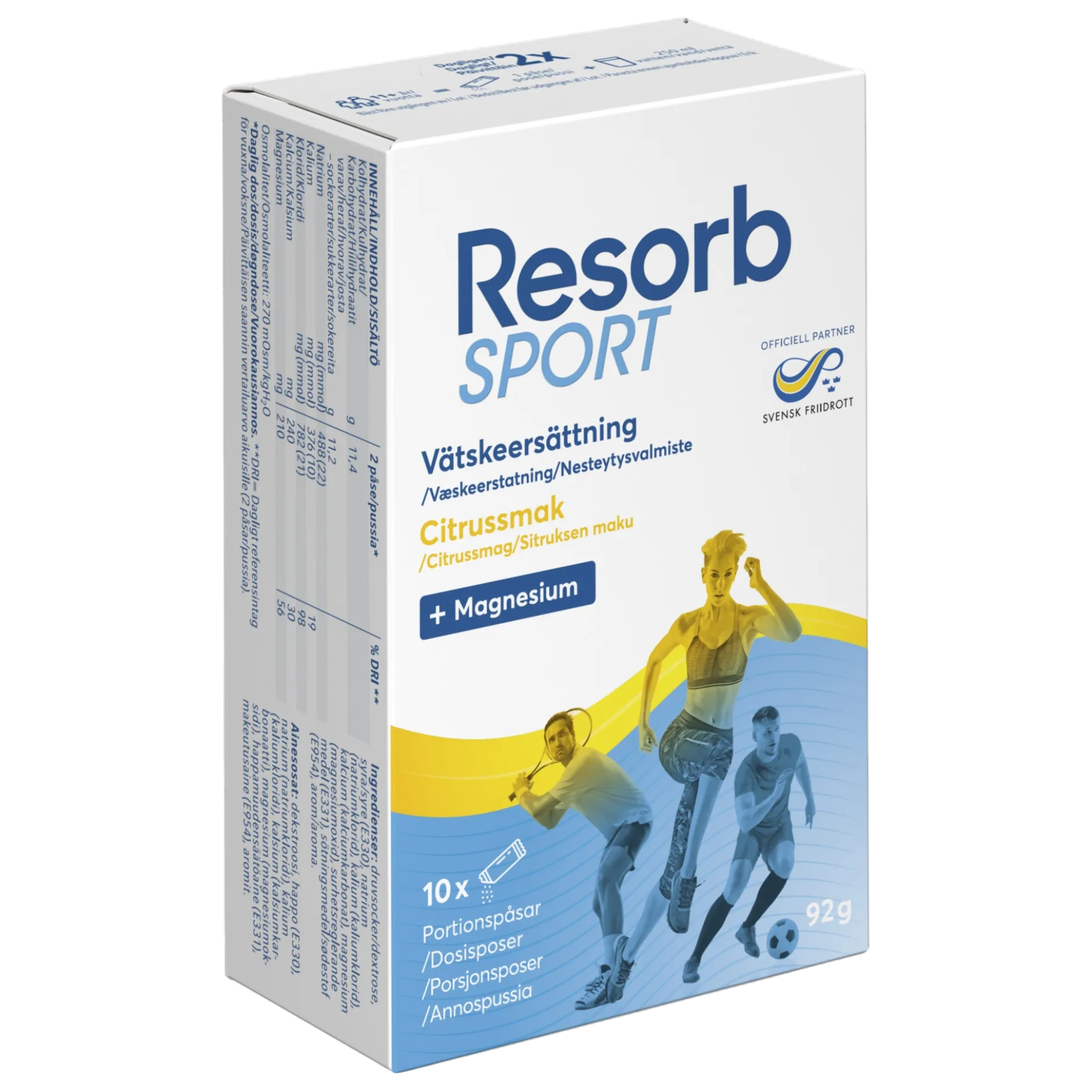 Resorb Vätskeersättning Sport 10 portionspåsar