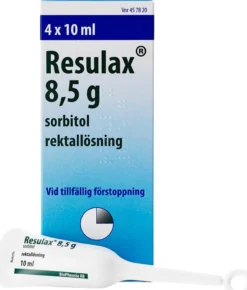 Resulax Rektallösning 8,5 g, 4X10 ml