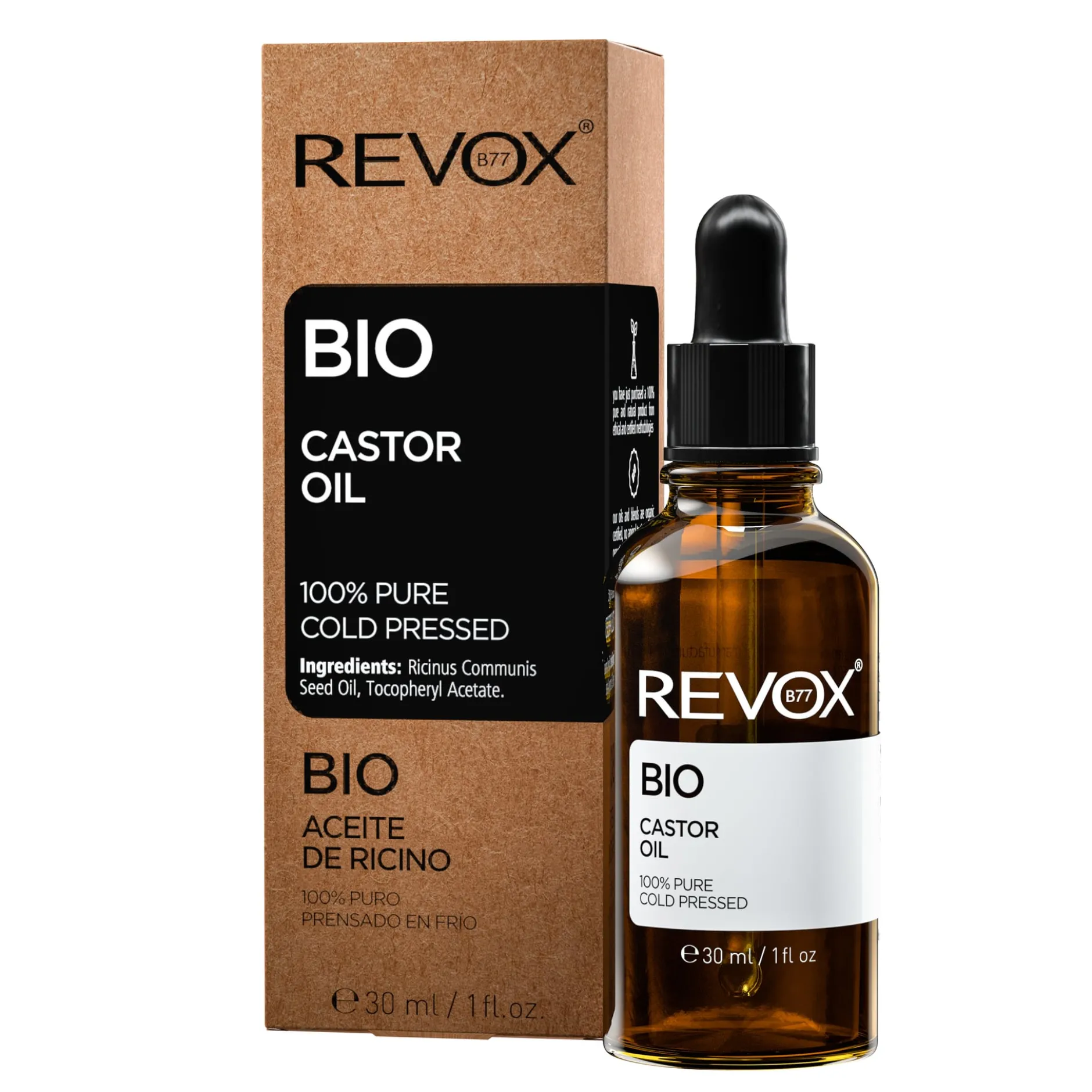 Revox B77 BIO Castor Oil 100% Pure 30 ml