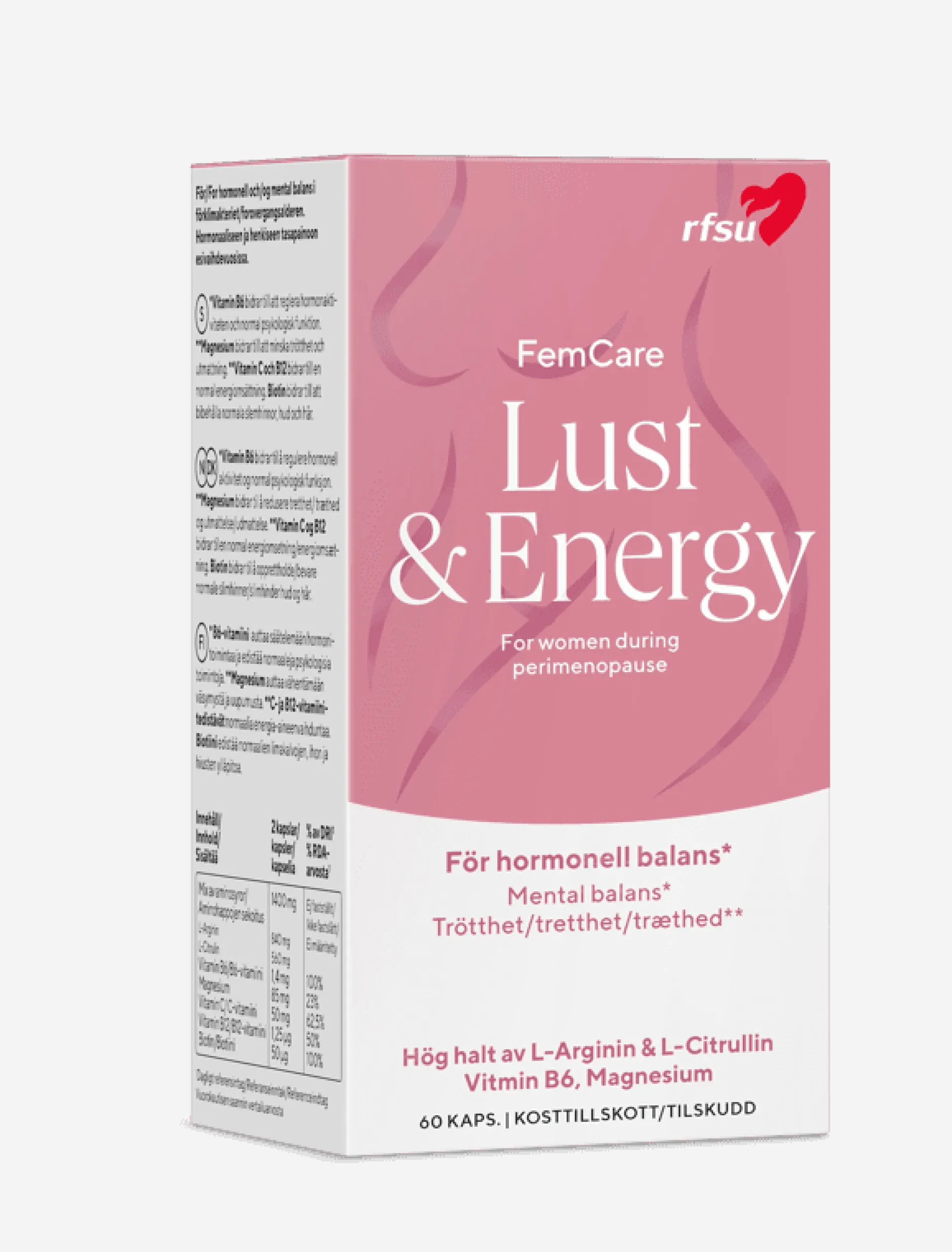 RFSU FemCare Lust & Energy 60 kapslar