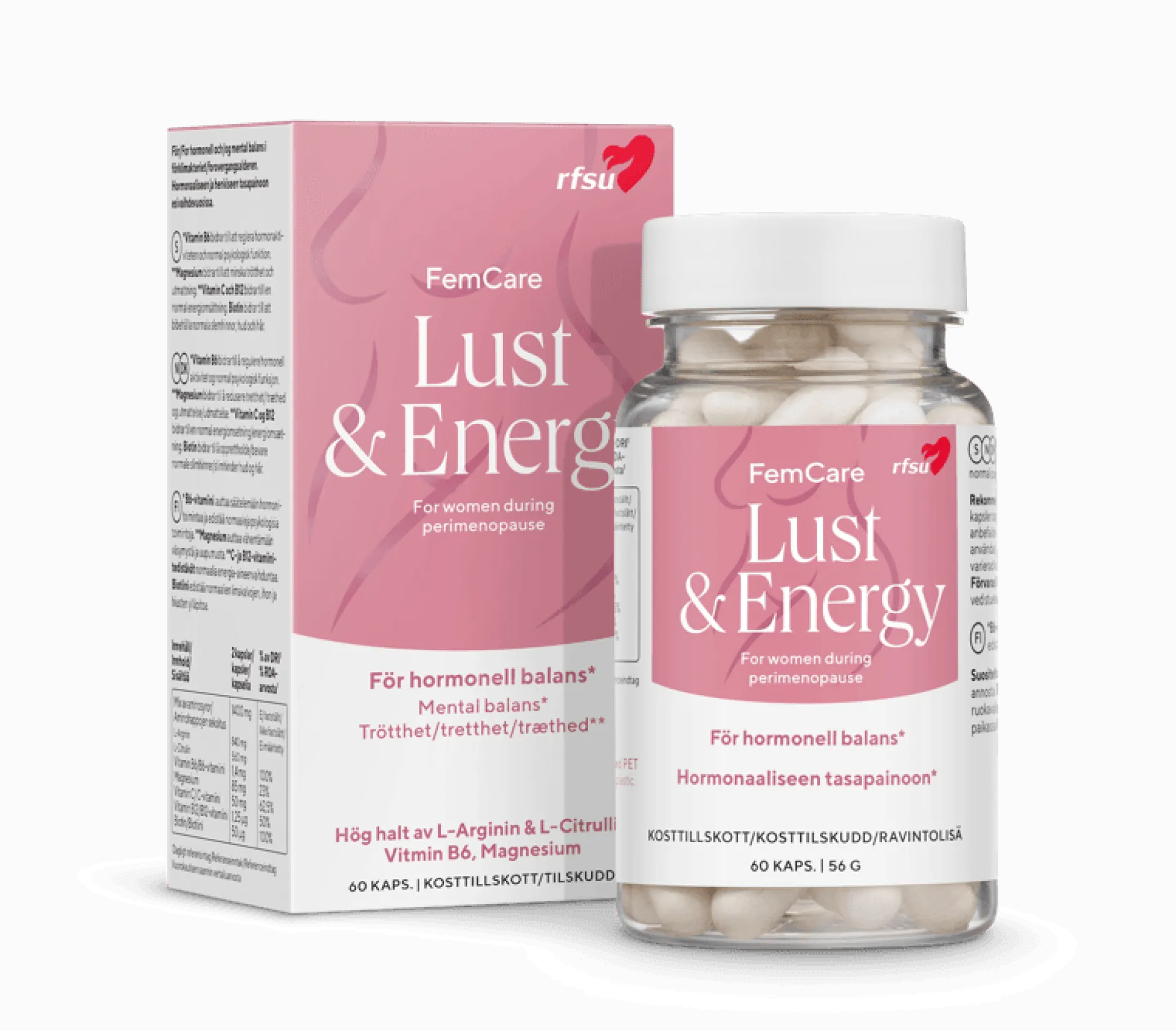 RFSU FemCare Lust & Energy 60 kapslar