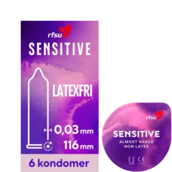 RFSU Lukt & latexfria plastkondomer 6 st