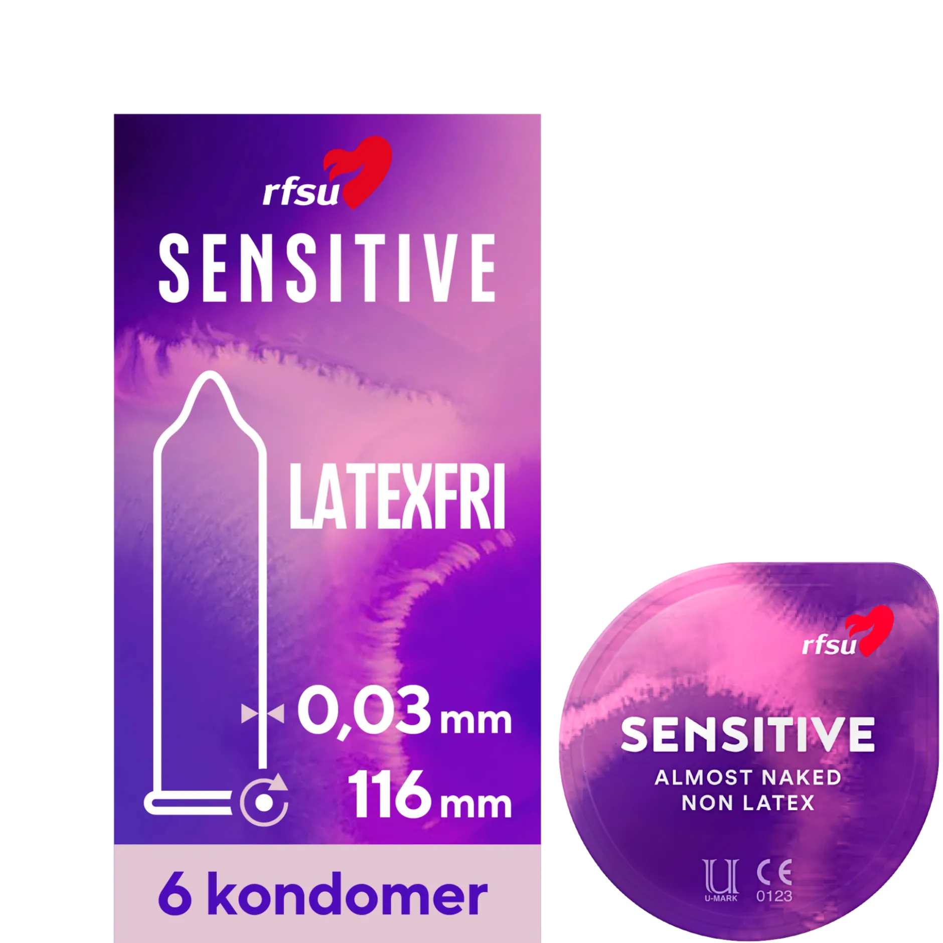 RFSU Lukt & latexfria plastkondomer 6 st
