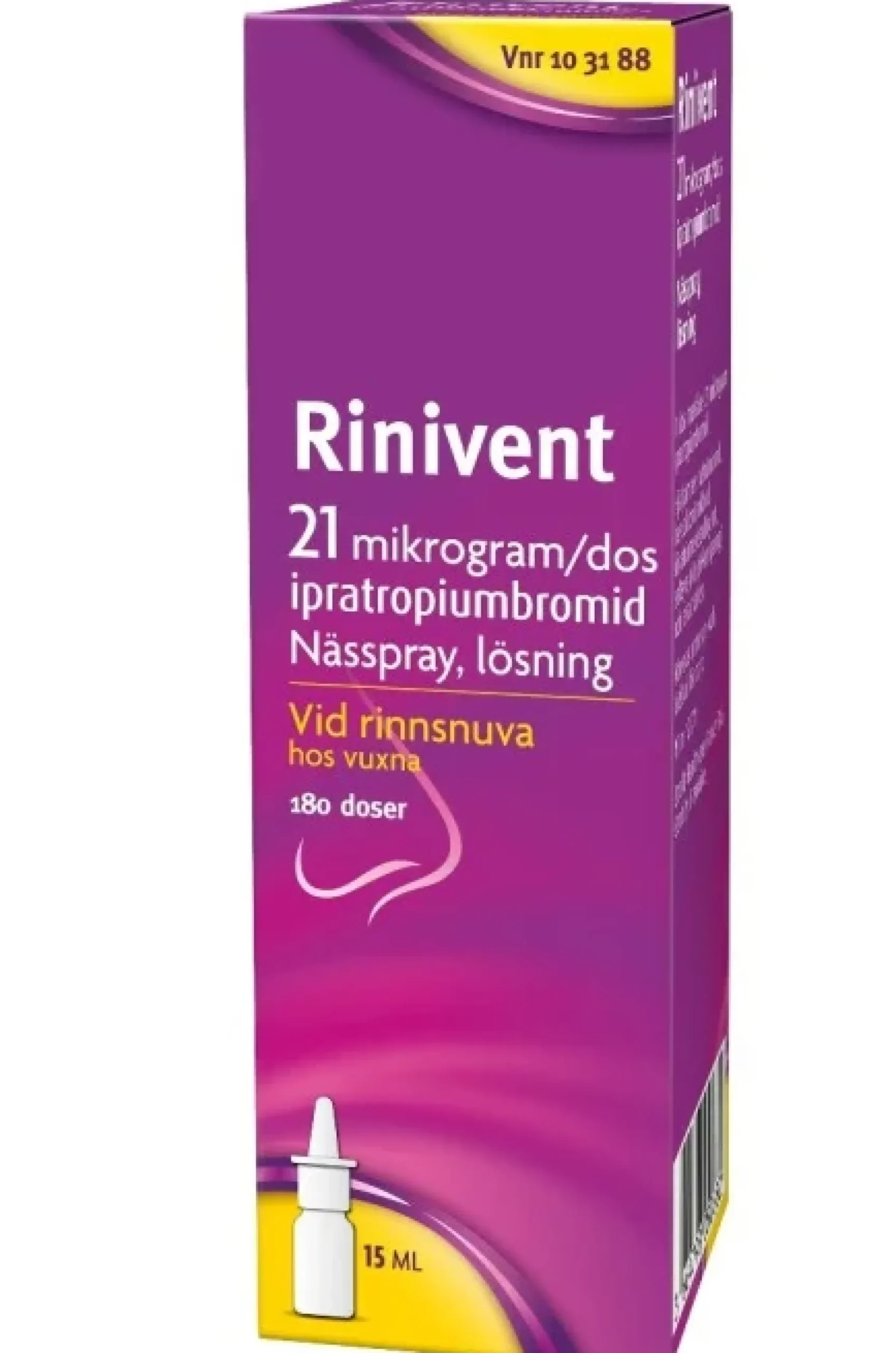 Rinivent Nasal 21 mikrogram/dos 15 ml