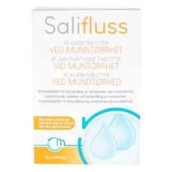 Salifluss Självhäftande Tabletter Vid Muntorrhet Apelsin