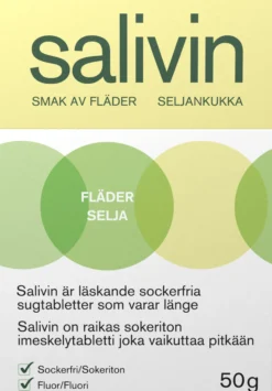 Salivin Sugtabletter Vid Muntorrhet Fläder 50 g