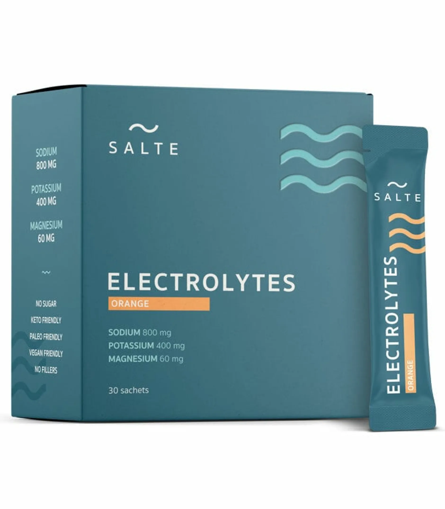 SALTE Elektrolyter Apelsin 30 dospåsar