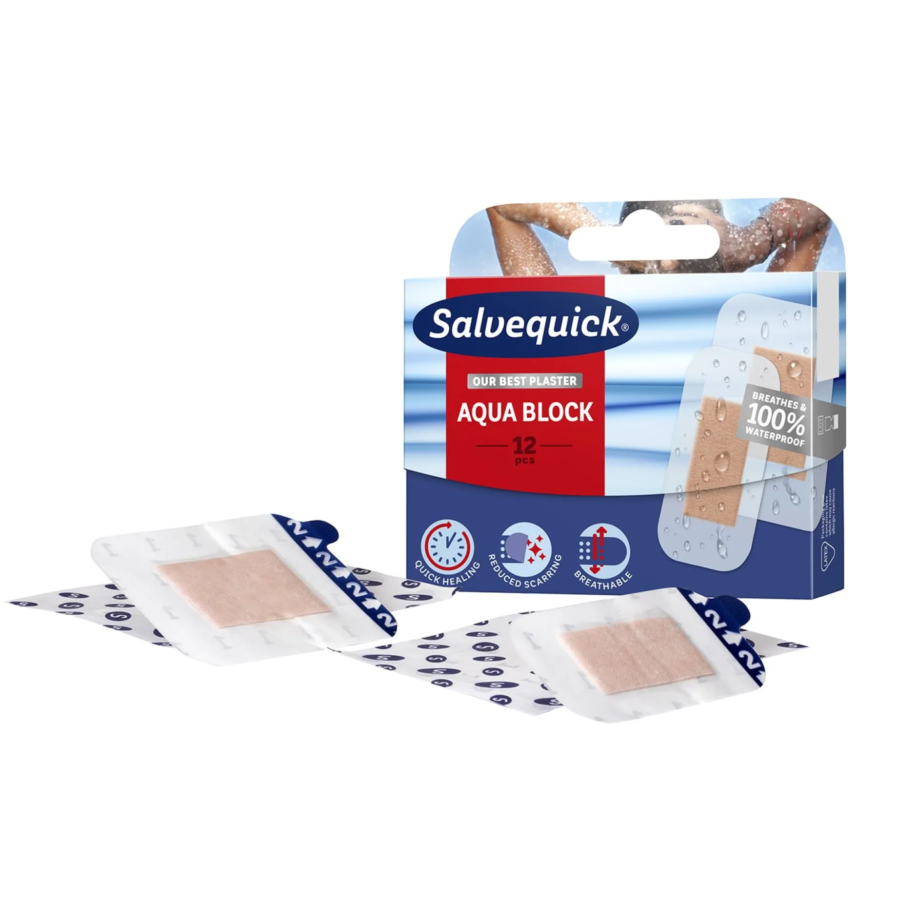 Salvequick Aqua Block 12 st