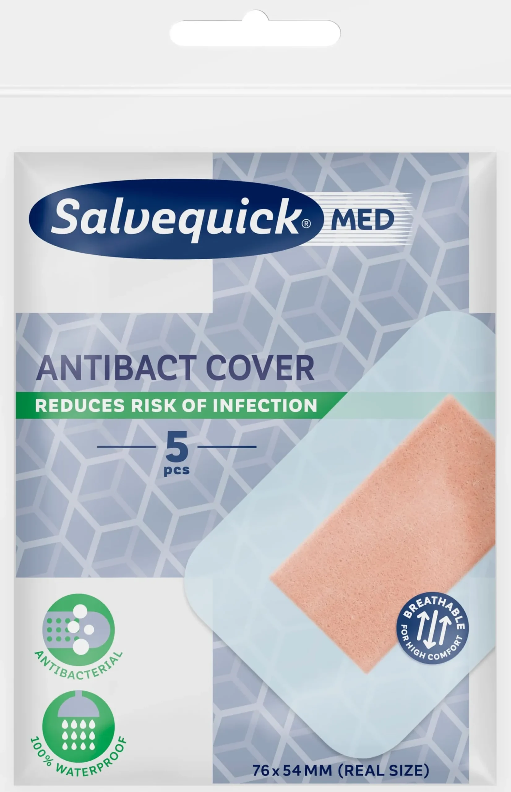 SalvequickMED Maxi Cover Antibact 5 st