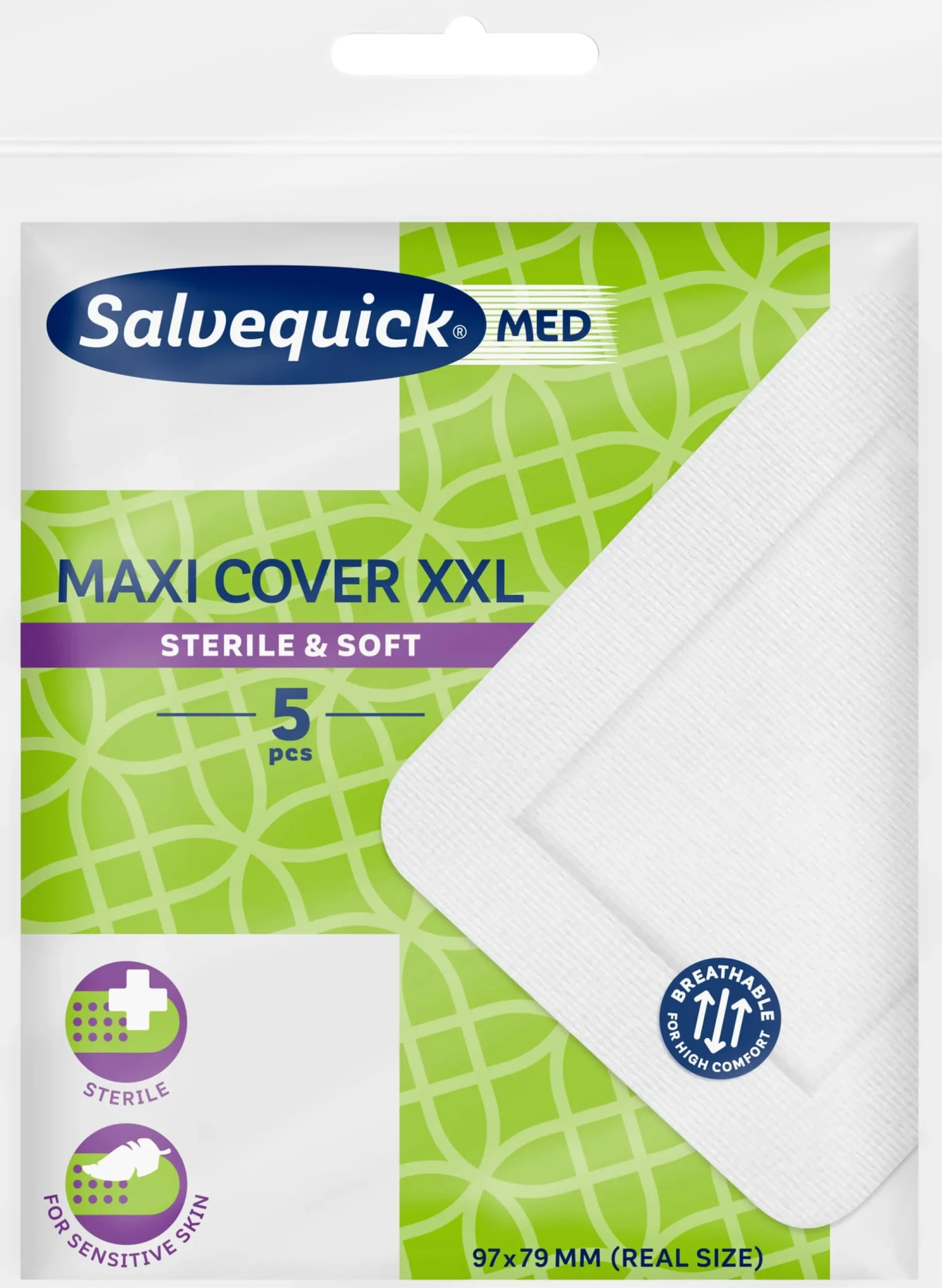 Salvequick Plåster med maxi cover XXL 5 st