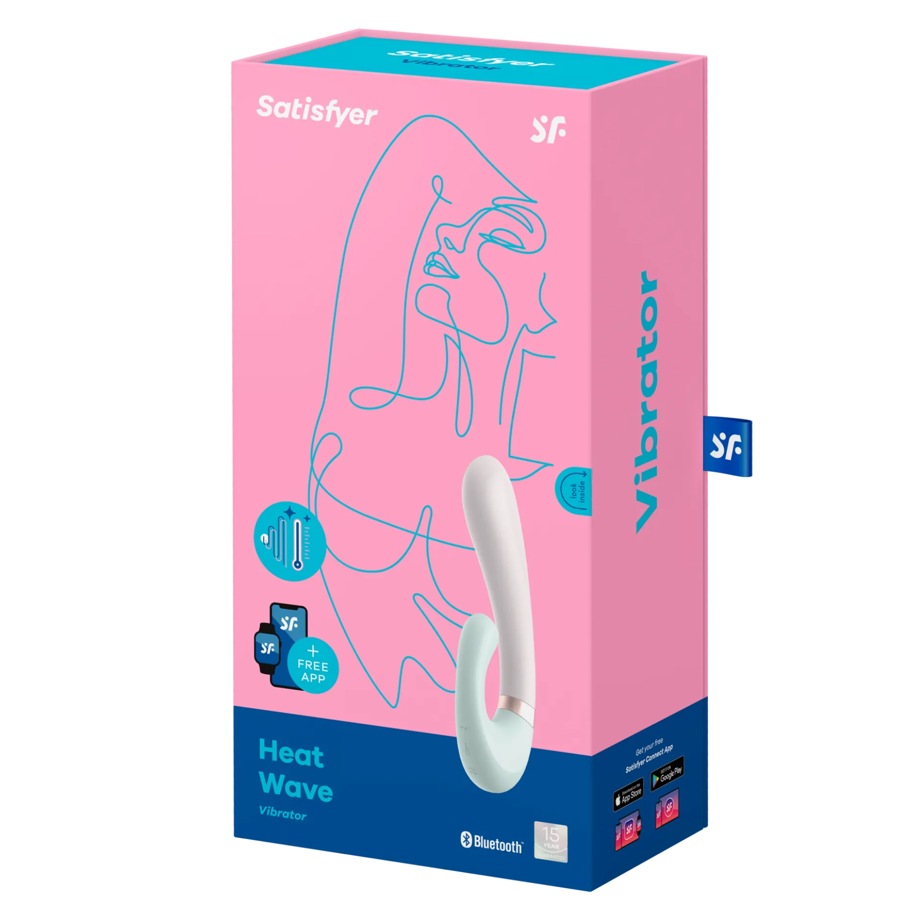Satisfyer Heat Wave Connect App Mint Rabbitvibrator 1 st