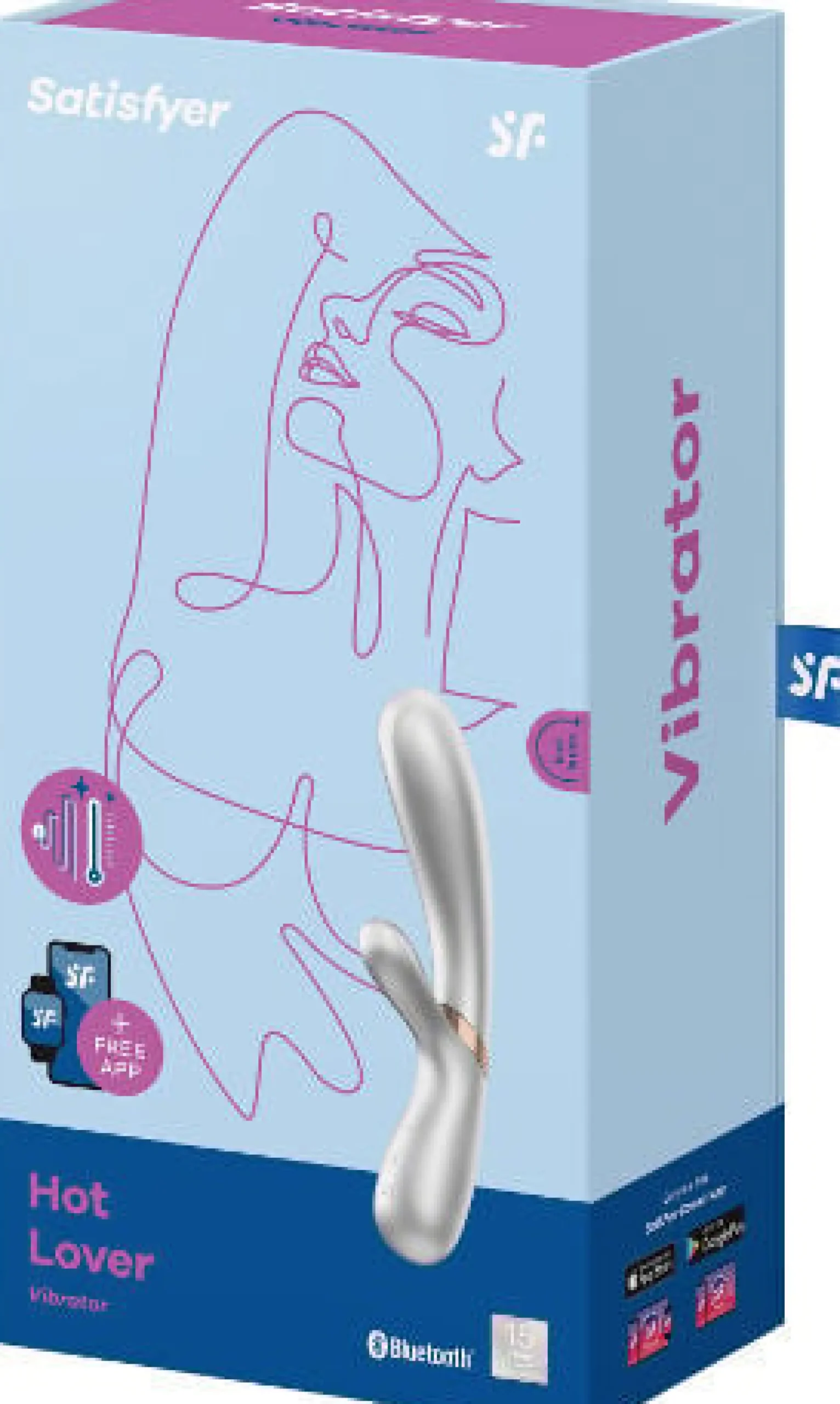 Satisfyer Hot Lover Champagne Rabbitvibrator 1 st