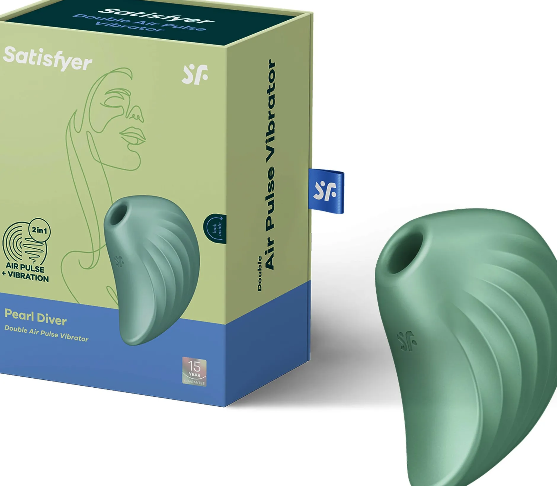 Satisfyer Pearl Diver Mint Lufttrycksvibrator 1 st