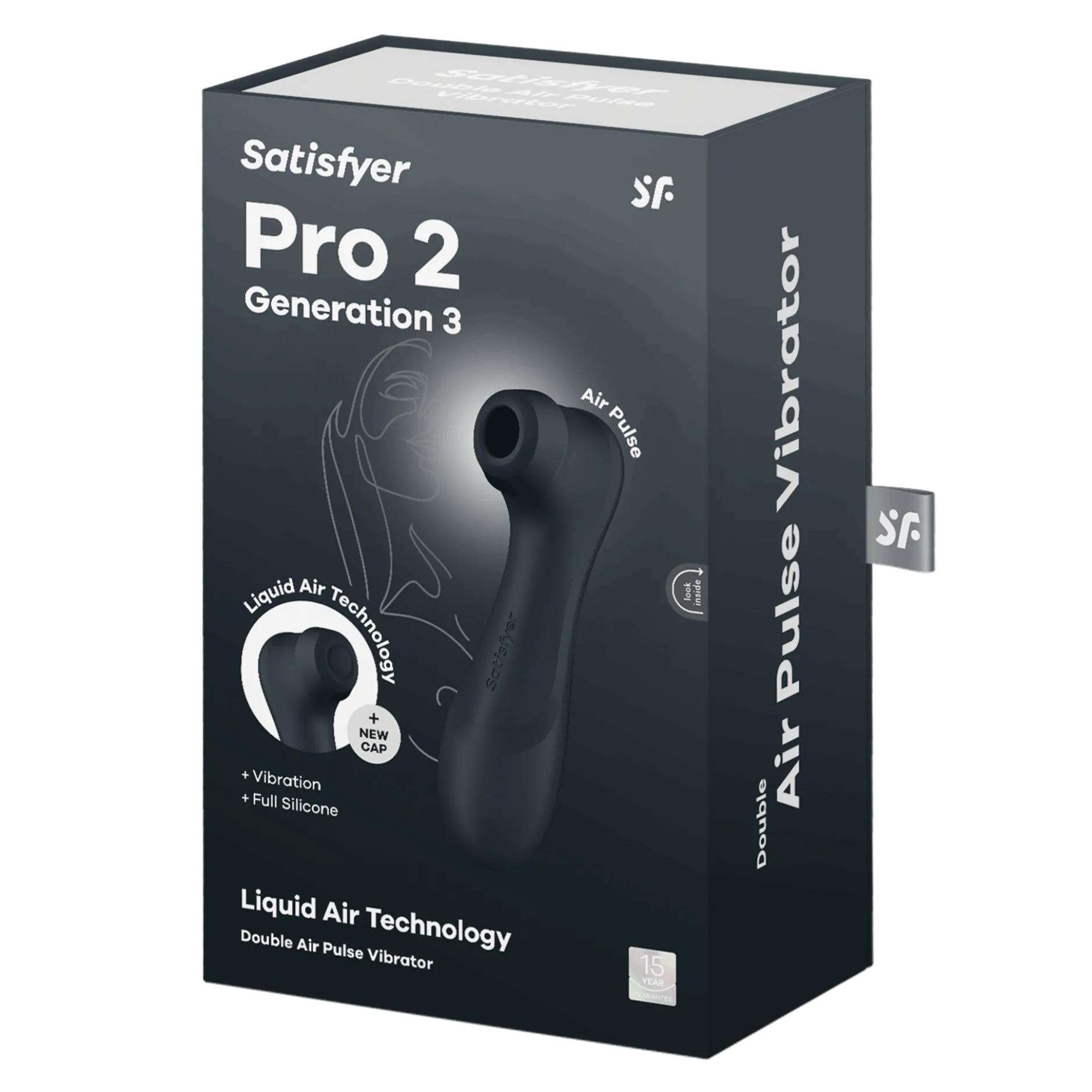 Satisfyer Pro 2 Generation 3 Black Lufttrycksvibrator 1 st