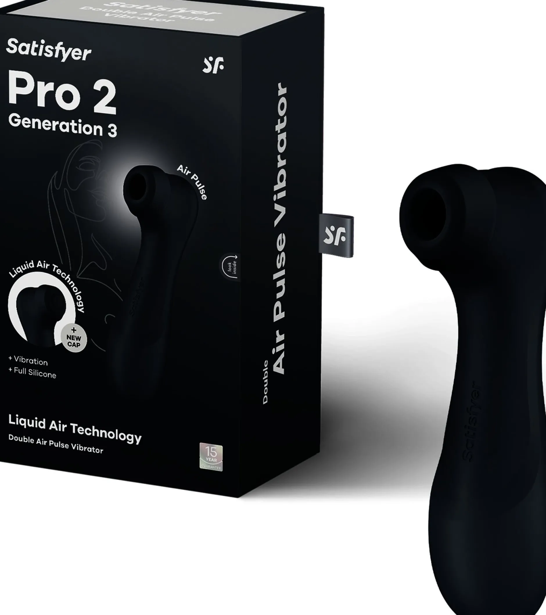Satisfyer Pro 2 Generation 3 Black Lufttrycksvibrator 1 st