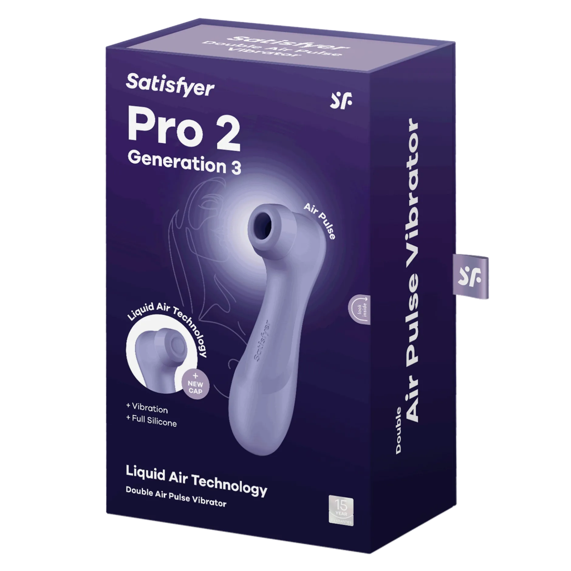Satisfyer Pro 2 Generation 3 Lilac Lufttrycksvibrator 1 st