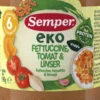 Semper EKO Fettuccine Tomat & Linser 6 månader 190 g